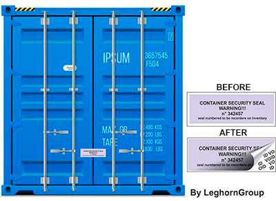 container void labels seal examples of use