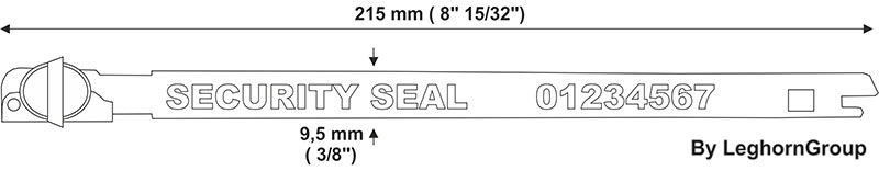 metal strap seal balloonseal technical drawing