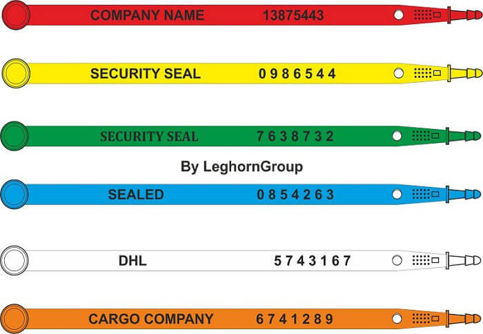 plastic security seal carseal colours customizations